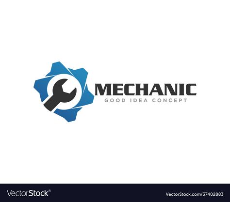 Logo Teknologi, Mechanic Logo, Mechanics Logo, Logo Icon Design, Logo Icon, Design Vector, Logo Icons, High Res, Icon Design