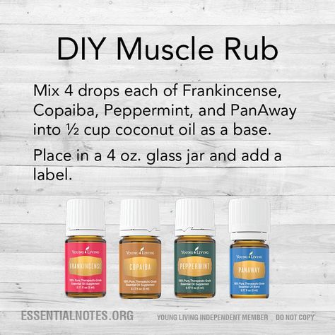 Essential Oils Muscle Relaxer, Diy Muscle Rub, Essential Oils Muscle Pain, Panaway Essential Oil, Young Living Recipes, Roller Bottle Recipes, Relaxing Essential Oils, Muscle Rub, Essential Oils For Pain