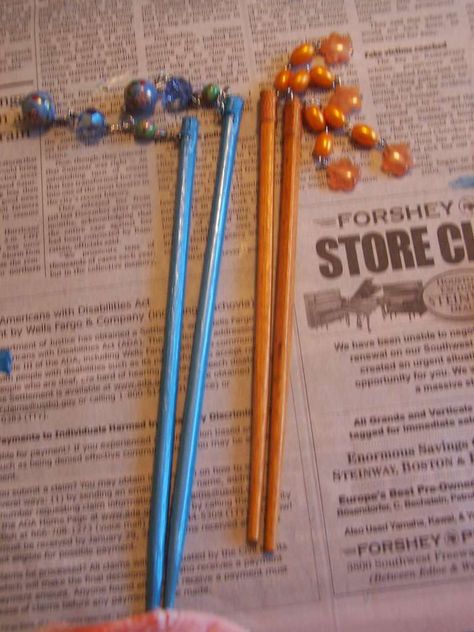 Chopsticks For Hair Accessories, Crafts With Chopsticks, Diy Hair Sticks How To Make, Hair Stick Diy, Diy Hair Sticks, Peoples Faces, Sticks Diy, Chop Sticks, Chopstick Hair