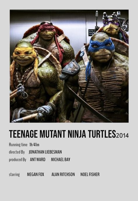 Ninja Movies, Tmnt Movie, Noel Fisher, Posters Minimalist, Movies 2014, Michael Bay, Film Posters Minimalist, Movies List, Netflix And Chill