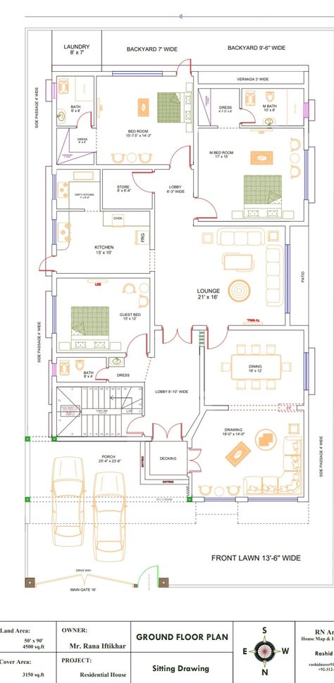 10 Marla House Design, 10 Marla House Plan, Home Map Design, 30x50 House Plans, Double Storey House Plans, Two Story House Design, Indian House Plans, Bungalow Style House Plans, Little House Plans