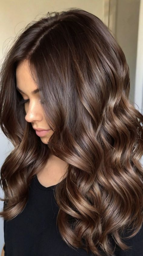 christmas hair color ideas Brown Hair Dye Ideas, Winter Brown Hair Color, Natural Brown Hair Color, Mocha Hair Color, Fun Hair Color Ideas, Mousey Brown, Christmas Hair Color Ideas, Christmas Hair Color, Rich Brunette Hair