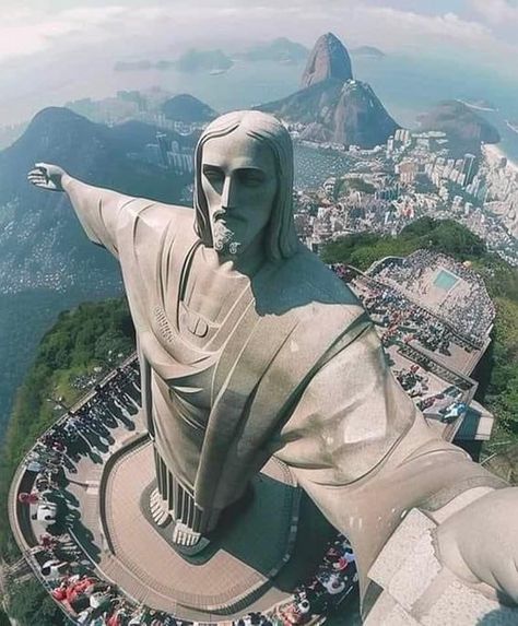 Brazil Jesus Statue, Jesus Christ Statue, Christ The Redeemer Statue, Jesus Statue, Christ The Redeemer, Ios Wallpapers, Cinematic Photography, Pretty Wallpapers Backgrounds, Rio De Janeiro