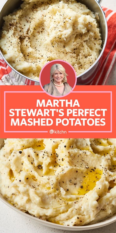 Post Image Mashed Potatoes Thanksgiving, Mashed Potato Casserole, Perfect Mashed Potatoes, Homemade Mashed Potatoes, Best Mashed Potatoes, Martha Stewart Recipes, Best Thanksgiving Recipes, Thanksgiving Side Dish, Cheesy Mashed Potatoes