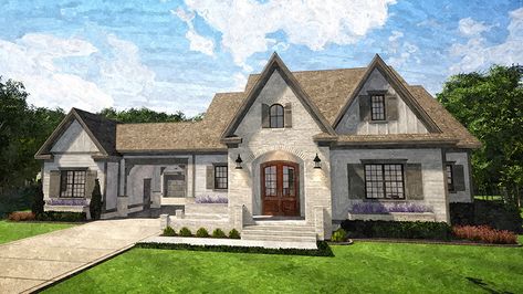 House Plans With Gym, House Plans With Guest House, Mother In Law Suite, Tudor Houses, Multigenerational House Plans, Farm Homes, Multigenerational House, Southern Living House, Wall Framing