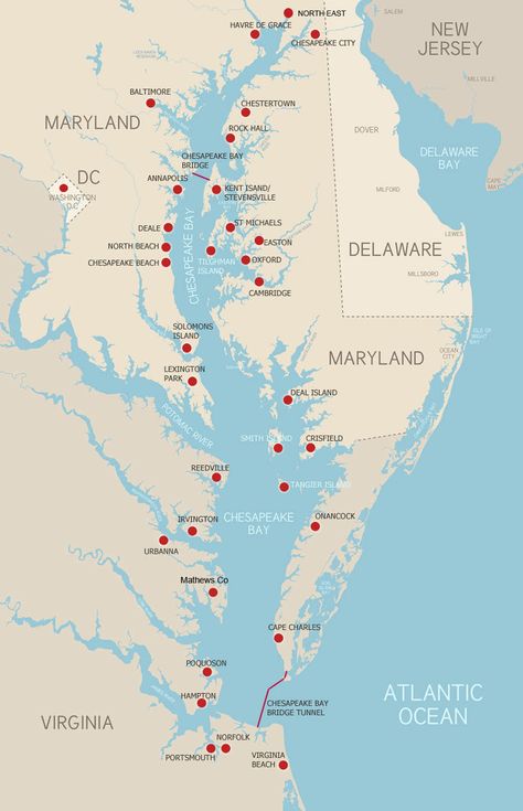 The Chesapeake Bay   Explore the Chesapeake! Here's a map to help you find your way around the Chesapeake Bay &helip; Chesapeake Bay Bridge, Chesapeake Shores, Chesapeake Beach, Virginia Is For Lovers, Eastern Shore, Chesapeake Bay, Le Havre, Ocean City, Bay Bridge