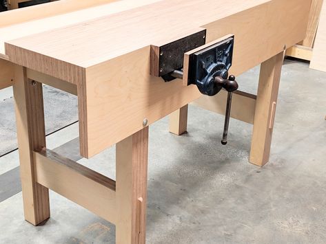 Plywood Workbench is Out - Paul Sellers' Blog Paul Sellers Workbench, Plywood Workbench, Homemade Router Table, Workbench Vice, Rolling Workbench, Workbench With Drawers, Workbench Table, Table Saw Workbench, Industrial Workbench