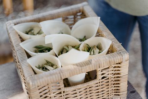 Olive Leaf Confetti, Olive Farm Wedding, Leaf Confetti, Bush Wedding, Gum Leaves, Confetti Cones, Ethical Wedding, Olive Leaves, Heart Confetti