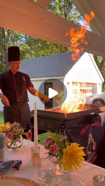 Meg Longo • NJ Content Creator on Instagram: "NJ THINGS TO DO: MOBILE HIBACHI CHEF 

One of my favorite things to do in the summer is hire a mobile hibachi chef for a backyard party. I’ve done this so many times and it never gets old. It is so much fun and perfect for any celebration! If you live in the northeast or east coast @hibachi2u_ comes wherever you are! This is also perfect for a bachelorette or bachelor party, especially at the Jersey Shore. And if you haven’t planned your Memorial Day BBQ yet, well maybe this is an easy last minute decision!! Forget a NJ restaurant, have a hibachi chef come to your yard!

If you’re new here  hi l’m Meg! I’m a NJ influencer reviewing NJ food, NJ restaurants, NJ shopping and more. I explore NJ to find the best NJ things to do and love to share all Hibachi Wedding Reception, Backyard Hibachi Party, Hibachi Theme Birthday Party, Hibachi Party Decor, Hibachi Chef, Hibachi Party, Beach Bday, Hibachi Dinner, Memorial Day Bbq