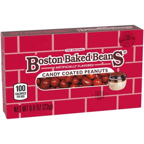 Candy Coated Peanuts Box, 0.8 OZ. 100 calories per package. Contains peanuts. Boston Baked Beans Candy, Coated Peanuts, Best Freeze Dried Food, Boston Baked Beans, Hard Candy Lollipops, Online Candy Store, Dried Food, Sleepover Food, Wink Wink