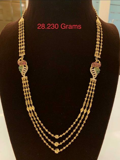 Sri Adhilakshmi jewellers , Gopalapatnam. Step Chains In Gold Indian Latest, Chandra Haram Designs Gold Latest, Chandraharam Latest Designs, Step Chains In Gold Indian, Chandra Haram Designs Gold, Mohan Mala, Haram Designs Gold Latest, Chandra Haram, Step Chain