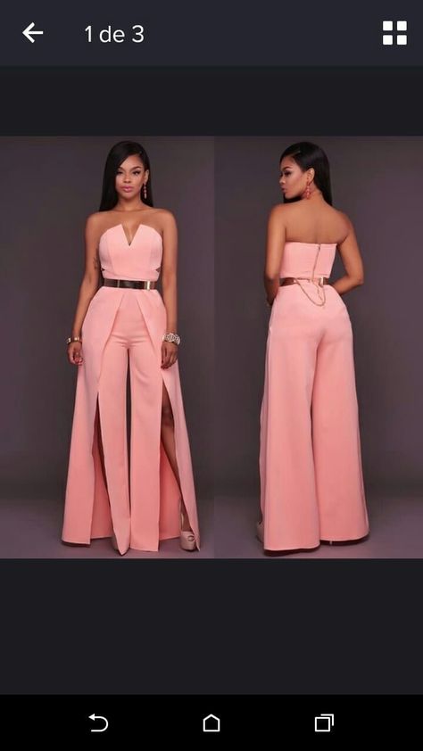 Jumpsuit Elegant Formal Plus Size, Jumpsuits For Graduation, Gala Night Dress, Afro Chic Fashion, Classy Jumpsuit Outfits, Jumpsuits Womens Fashion, Women Office Outfits, Gala Outfit, 2piece Outfits