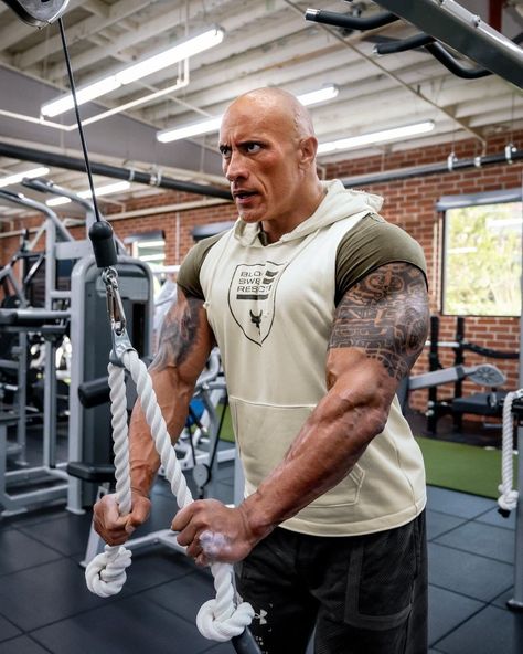 The Rock Dwayne Johnson Workout, Dwayne Johnson Workout, Rock Dwayne Johnson, The Rock Workout, Kingsman Movie, Gym Bodybuilder, Hardest Worker In The Room, Ronnie Coleman, Gym Photos