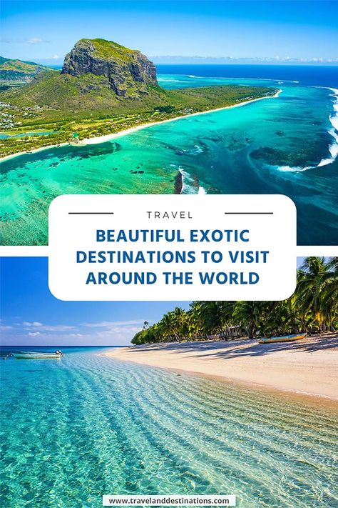 Discover some of the most beautiful and exotic travel destinations around the world in this blog article. Enjoy inspiration for beach destinations, perfect for adding to your travel bucket list. Beach List, Exotic Travel Destinations, Best Banner Design, Exotic Vacations, Beach Destinations, Best Banner, Exotic Holiday, Exotic Beaches, Beaches In The World