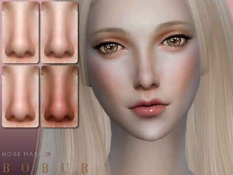 my first nose for female and male 12 colors HQ I hope you like it  Found in TSR Category 'Sims 4 Female Skin Details' Sims 4 Cc Makeup Nose, Sims 4 Cc Skin Details, Sketches Face, Makeup Nose, Ts4 Makeup, Nose Highlight, Sims Makeup, Sims 4 Cc Hair, Sims 4 Tsr