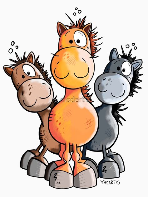 Easy Balloon Animals, Horse Doodle, Cute Animals Clipart, Christmas Farm Animals, Farm Clipart, Black And White Clipart, Funny Horse Pictures, Clipart Animals, Creative Clips