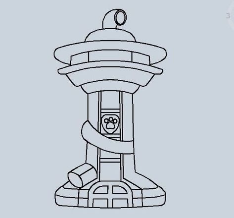 Paw Patrol Tower Printable, Paw Patrol Drawing, Paw Patrol Tower, Paw Patrol Lookout, Amazing Coloring Pages, Plaque Ideas, Paw Patrol Vehicles, Paw Patrol Printables, Printable Christmas Ornaments