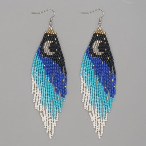 Beaded Earrings Tassel Fringe Metals Type: Stainless SteelItem Type: EarringsEarring Type: Drop Earrings Landscape Earrings, Filigree Hoop Earrings, Retro Festival, Earrings Tassel, Beaded Earrings Native, Dangle Earrings Boho, Beaded Earring, Rice Bead, Bead Loom