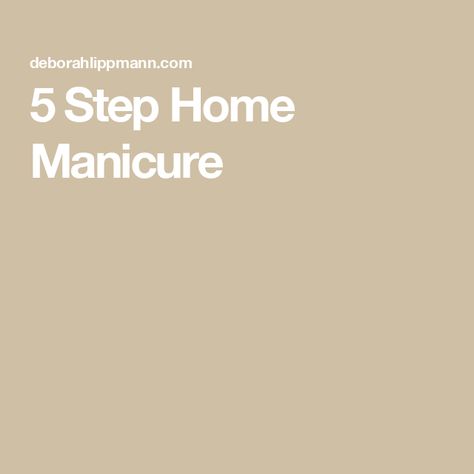 5 Step Home Manicure Cuticle Repair, Easy Manicure, Home Manicure, Shea Butter Hand Cream, Manicure Tips, Nail Plate, How To Give, Repair Cream, Clean Nails