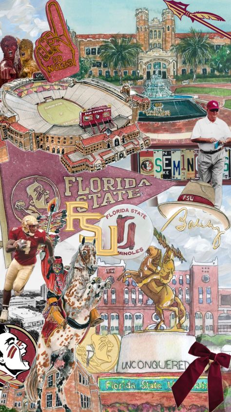 #floridastate #fsu #tallahassee #fsugameday #floridastateuniversity Fsu Dorm, Fsu Gameday, College Gameday Outfits, Fsu Seminoles, Yearbook Covers, Dorm Art, College Aesthetic, Tallahassee Florida, Dream College