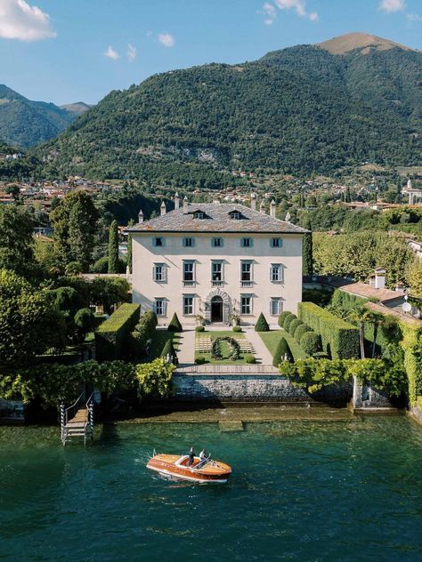 One of Italy's most splendid and iconic villas on Lake Como is Villa Balbiano Firework Show, Lake Como Villas, Dream Marriage, Destination Wedding Italy, Italy Villa, Drømme Liv, Europe Wedding, Como Wedding, Lake Como Wedding