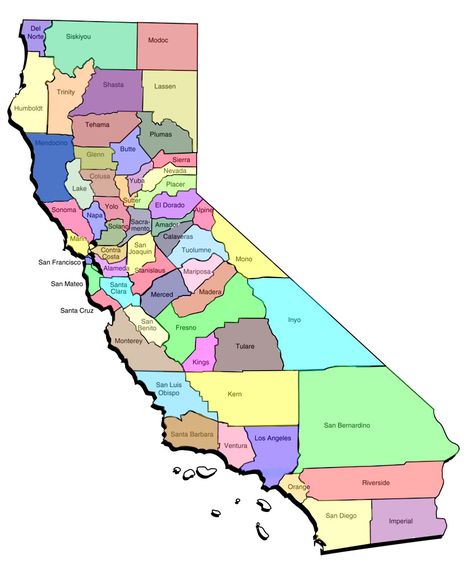 Sylmar California, Cupertino California, Map Of California, Map California, State Of California, Map Template, National Pet Day, County Map, California Map