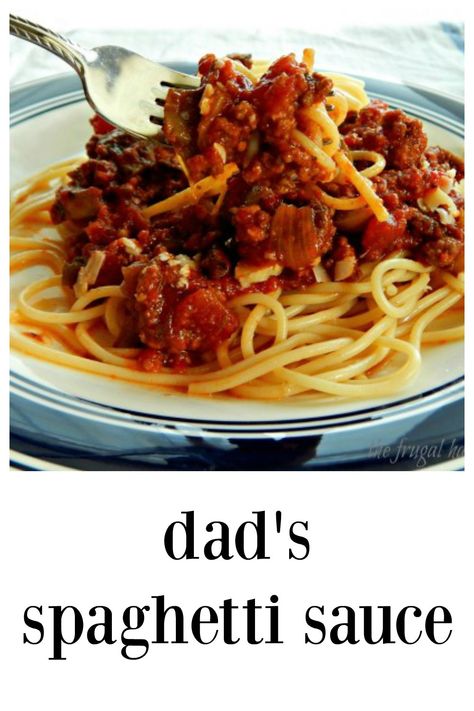 Dad\'s Spaghetti Sauce is absolutely fabulous; Dad tinkered and perfected it over 50 some years; full of veggies and a bit of spice - everyone goes crazy for it! #DadsSpaghettiSauce #ChunkySpaghettiSauce #BestSpaghittiSauce Mushroom Spaghetti Sauce, Ground Italian Sausage, How To Peel Tomatoes, Recipe Board, Spaghetti Sauce, Absolutely Fabulous, Sharing Board, Diced Tomato, Italian Sausage