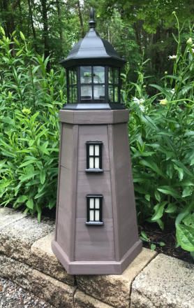 How to Build a 5 ft. Garden Lighthouse. Charming Square Body Lawn Lighthouse Plans. Yard Lighthouse, Garden Lighthouse, Lighthouse Woodworking Plans, House Lighting Outdoor, Wood Lighthouse, Downloadable Woodworking Plans, Lighthouse Crafts, Diy Wood Plans, Hatteras Lighthouse