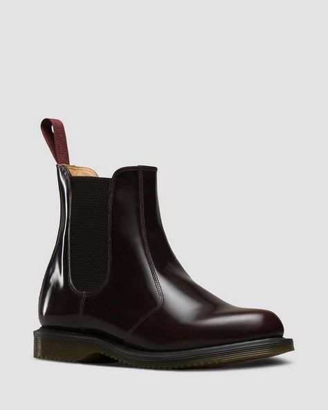 Chelsea Boots Dr Martens, Dr Martens Flora, Cherry Red Dr Martens, Red Dr Martens, Dr Martens Chelsea, Galaxy Converse, Galaxy Vans, Chelsea Boots Style, Doc Marten