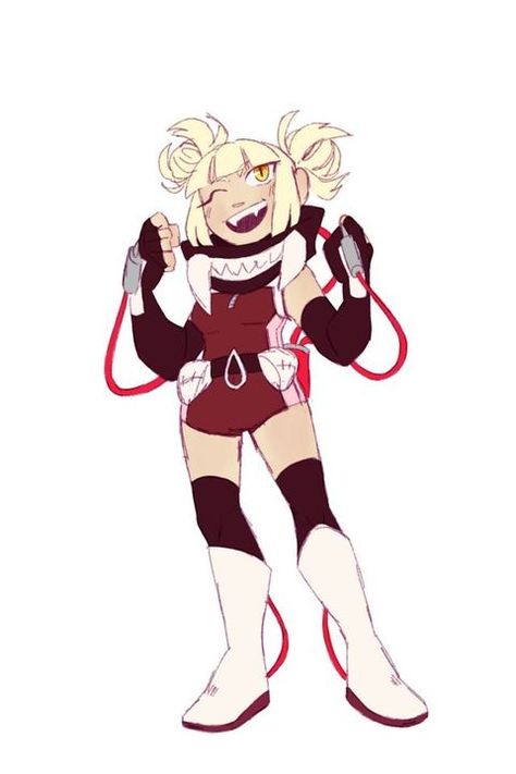 Toga Hero Costume, Mha Toga Hero Au, Toga Himiko Hero Au, Hero Toga Au, Mha Costume Redesign, Hero Toga, Toga Fanart, Mha Redesigns, Mha Villains