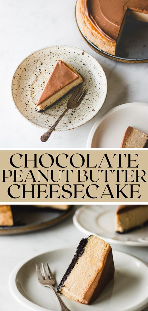 No Bake Peanut Butter Chocolate Cheesecake, Reese's Cheesecake, Reese’s Peanut Butter Cheesecake, Peanut Butter Chocolate Cheesecake, Peanut Butter Oreo Dessert, Reeses Cheesecake, Oreo Cheesecake Recipes, Chocolate Peanut Butter Cheesecake, Chocolate Peanut Butter Desserts