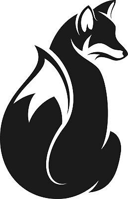 Wildlife Animal Fox decal vinyl sticker wall window vehicle display mural 003 | eBay Wood Burning Fox, Cool Silhouette Art, Fox Line Drawing, Fox Stencil, Animal Silhouette Art, Tattoo Lining, Fox Pumpkin, Etching Patterns, Animals Silhouette