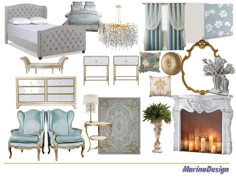 French Rococo Bedroom, Rococo Bedroom, Rococo Interior, French Rococo, Modern French, Room Design Bedroom, Rococo Style, Rococo, Modern Bedroom