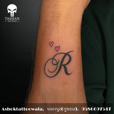 TashanTattoo
AshokTattooWala
S.20. Tirupati plaza
Opp. New bus stand
Near gd modi collage
Palanpur (gujrat)
9586697547
9687533310 R A Tattoo Letter, R Tattoos Letter, Tattoo Letter R Initials, Initial Tattoo Black Women, Letter R Tattoo Ideas Design, R Tattoo Letter Initial With Heart, R Heart Tattoo, Cursive R Tattoo, R Initial Tattoo