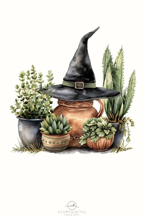 Green Witchcraft Aesthetic, Green Witch Art, Wicca Aesthetic, Green Witch Aesthetic, Plant Witch, Witch Drawing, Witchy Tips, Forest Witch, Plant Magic