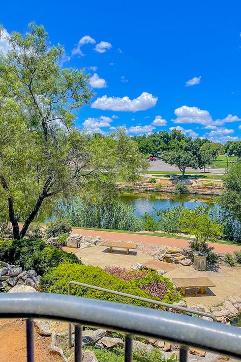 Take in the panoramic beauty of San Angelo from the Visitors Center, where the stunning view of the Concho River and historic downtown will leave you breathless. With its picturesque landscape and vibrant cityscape, San Angelo is a true gem of West Texas. Come see for yourself why this charming city is a must-visit destination for travelers from all over the world. #VisualArtsCapitalofTexas #ConchoRiver #SanAngelo #Vacation San Angelo Texas, Picturesque Landscape, Visitors Center, San Angelo, Historic Downtown, West Texas, Visitor Center, Beautiful View, Vibrant Art