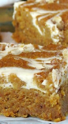 Pumpkin Roll Bars, Cheese Desserts, Pumpkin Roll Cake, Pumpkin Cravings, Pumpkin Desserts, Baking Desserts, Pumpkin Roll, Holiday Goodies, Pumpkin Recipes Dessert