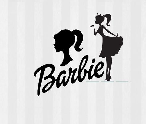 Silhouette Barbie, Barbie Clipart, Barbie Svg, Barbie Bday, Barbie Decorations, Barbie Tattoo, Barbie Head, Barbie Silhouette, Barbie Logo