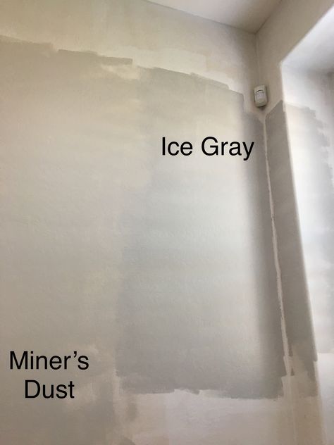 Miners Dust and Ice Gray paint colors from Dunn Edwards Dunn Edwards Greige, Miners Dust Dunn Edwards, Dunn Edwards Paint Colors Interiors, Fine Grain Dunn Edwards, Crystal Haze Dunn Edwards, Dunn Edwards Fossil Paint, Best Gray Paint, Best Gray Paint Color, Grey Wall Color