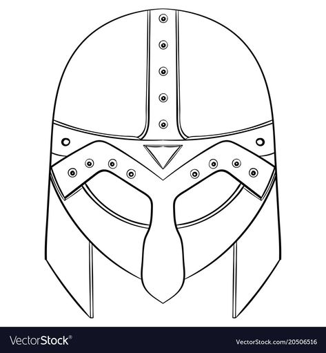 Viking Helmet Drawing, Viking Mask, Tom Meme, Helmet Template, Ballerina Coloring Pages, Helmet Drawing, Bird Template, Hat Template, Viking Hat