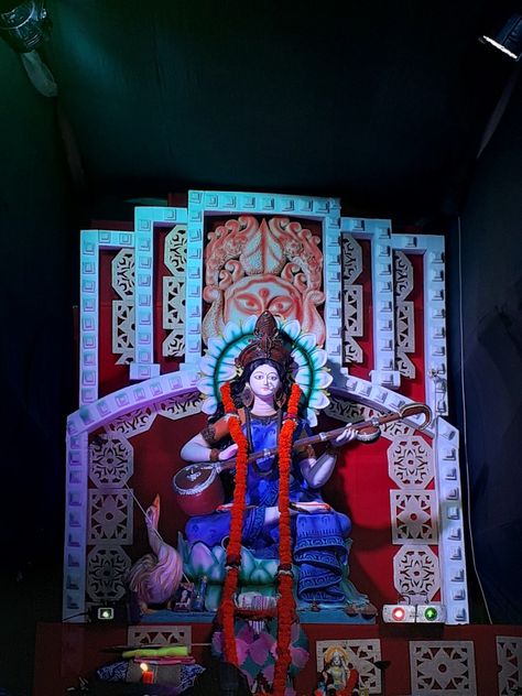 Saraswati Pooja Decoration, Saraswati Puja Pandal, Saraswati Pooja, Puja Decoration, Durga Photo, Puja Pandal, Saraswati Puja, Maa Durga Photo, Durga Pooja