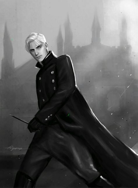 Draco Malfoy Fanart, Dramione Fan Art, Draco Malfoy Aesthetic, Lucius Malfoy, Draco And Hermione, Tom Felton Draco Malfoy, Harry Potter Artwork, Draco Harry Potter, Hogwarts Aesthetic