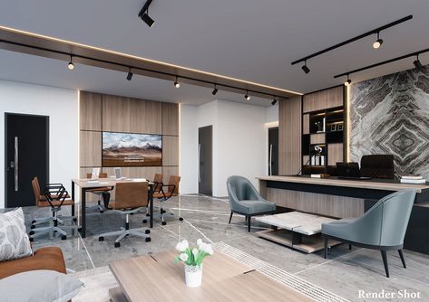 Executive Assistant Office Design, General Manager Office Design, Private Office Desk, Luxury Office Interior, Executive Office Design, Office Screens, Office Plan, Office Window, Wooden Wall Panels