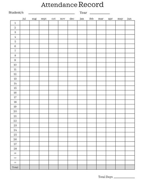 Flexible homeschool attendance records (choose your start month from July, January, or use the blank one to enter your own!) Editable monthly calendars run from July 2021-June 2022. Use the free Acrobat Reader Program to type your text in the monthly calendars before printing! Once payment is confirmed you will receive a link to download the attendance record and calendars in: -8.5x11 PDF Format *Please note due to screen settings color may differ slightly when printed. *You may print as many ti Homeschool Record Keeping Printables, Homeschool Attendance Sheet, Homeschool Record Keeping, Homeschool Planning Printables, Record Printable, Homeschool Attendance, Attendance List, Editable Monthly Calendar, Homeschool Binder