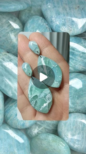 Faux Polymer Clay Stones, Faux Stone Polymer Clay Tutorials, Jewellery Polymer Clay, Polymer Clay Faux Stone Tutorial, Polymer Clay Earring Ideas, Polymer Clay Earrings Tutorial, Faux Stone Polymer Clay, Earring Making Tutorials, Clay Arts