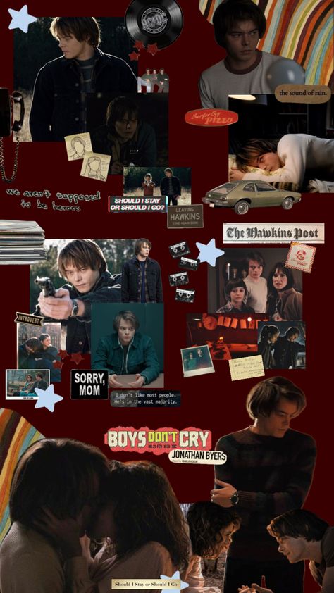 Jonathan Byers Wallpaper, Things Wallpaper, Jonathan Byers, Should I Stay, Wallpaper Collage, Neon Wallpaper, Stranger Things Wallpaper, Sound Of Rain, Aesthetic Stuff