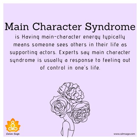 Is It the Main Character Energy or Narcissism? | Understanding Main Character Syndrome Toxic Sister, Main Character Syndrome, Self Centered People, Human Personality, Main Character Energy, Lack Of Empathy, Self Absorbed, Self Centered, Personality Disorder