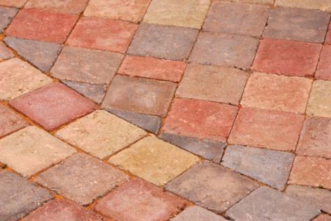 Add a splash of color to your home landscape by staining the concrete walk, bricks or pavers in the garden. By using readily available water-based products, the do-it-yourself... Landscaping Waterfall, Landscape Bricks, Paint Concrete Patio, Concrete Work, Painted Pavers, Concrete Patio Makeover, Brick Face, Cheap Landscaping Ideas, Painted Things