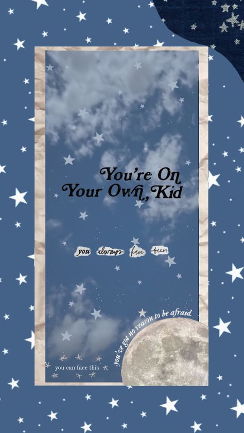 #yoyok #wallpaper #taylorswift #moon #youreownyourownkid #stars #blue Yoyok Taylorswift Wallpaper, Blue Taylor Swift Wallpaper, Yoyok Taylorswift, Yoyok Wallpaper, Taylor Swift Lyrics Wallpaper, Ig Wallpaper, Blue Academia, You're On Your Own Kid, Swift Wallpaper