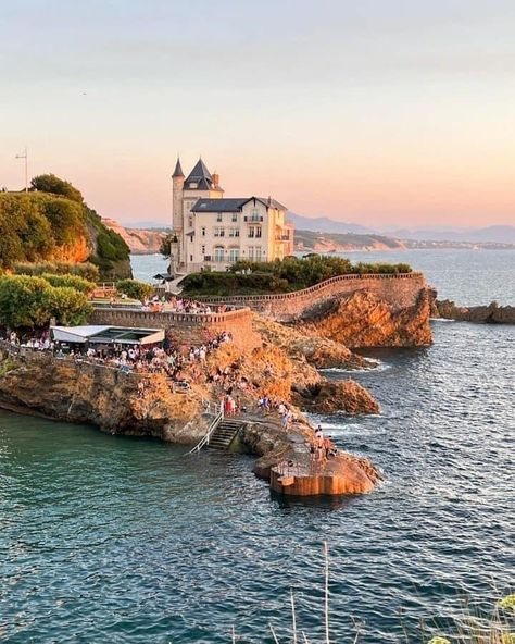 Biarritz France Aesthetic, Biarritz Aesthetic, Netherlands Aesthetic, European Bucket List, Europe 2024, France Aesthetic, Summer Plans, Basque Country, Pretty Sky